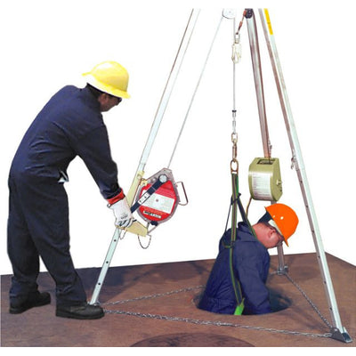 Miller Complete Confined Space Entry and Rescue Systems w/7 ft. Tripod - 50ft-130ft