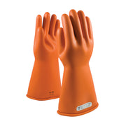 NOVAX Insulating Gloves Class 1 Rubber Glove w/Straight Cuff - 14" - Orange - 1/PR - 147-1-14
