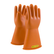 NOVAX Insulating Gloves Class 2 Rubber Glove w/Straight Cuff - 14" - Orange - 1/PR - 147-2-14