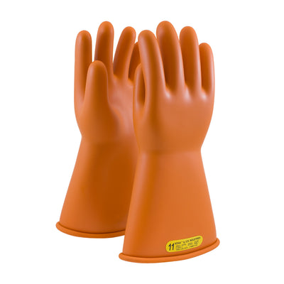 NOVAX Insulating Gloves Class 2 Rubber Glove w/Straight Cuff - 14" - Orange - 1/PR - 147-2-14