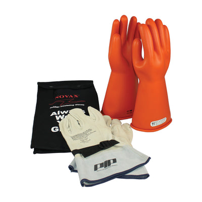 NOVAX Insulating Glove Kit Class 1 Electrical Safety - Orange - 1/EA - 147-SK-1