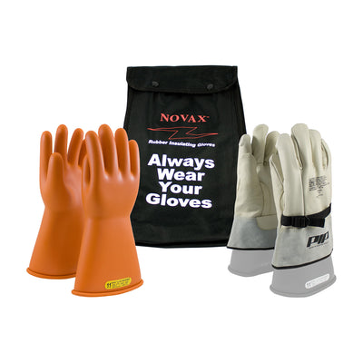 NOVAX Insulating Glove Kit Class 2 Electrical Safety - Orange - 1/EA - 147-SK-2