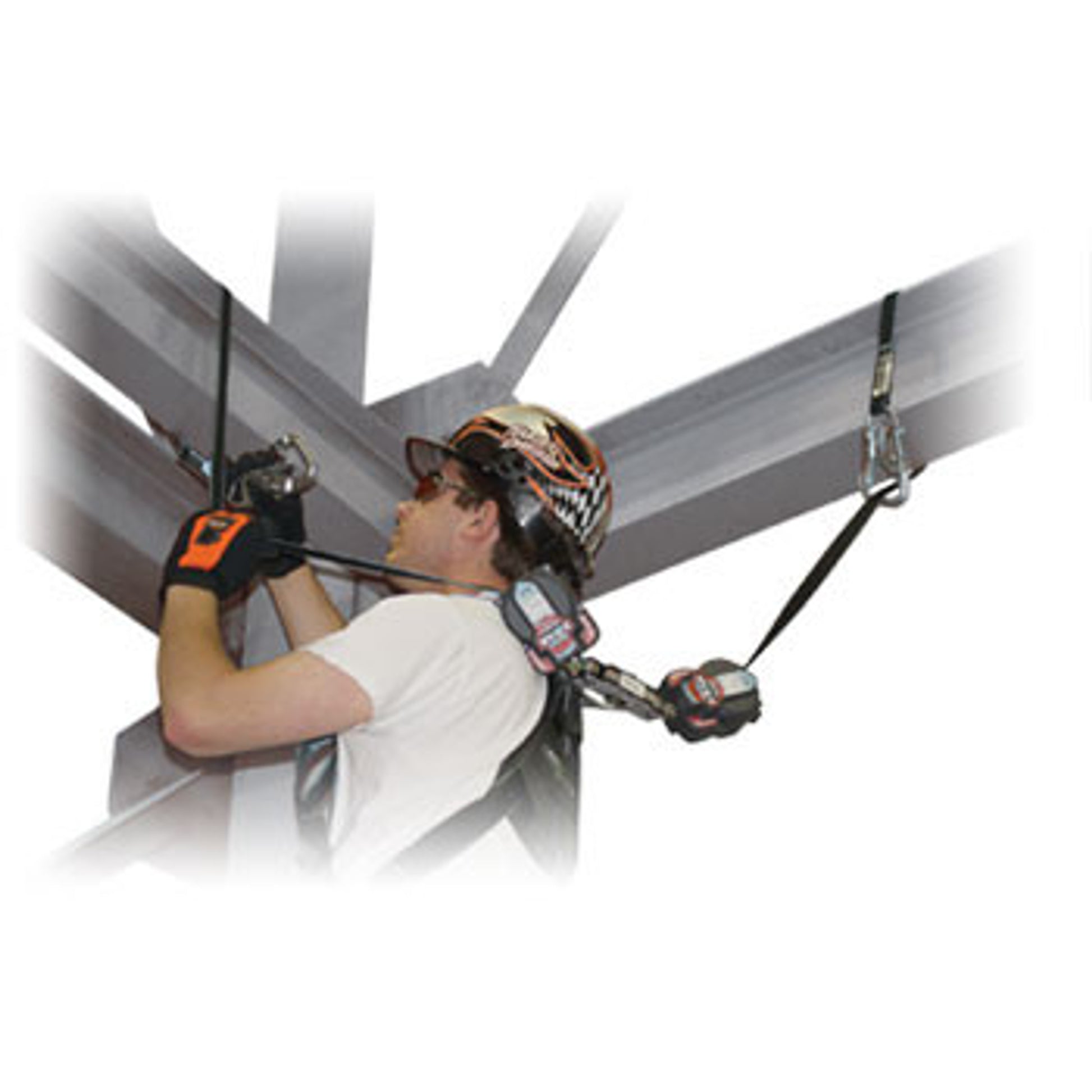Miller 7.5 ft Turbo Tie Back Twinbak Personal Fall Limiter - MFLTB-1/7.5FT