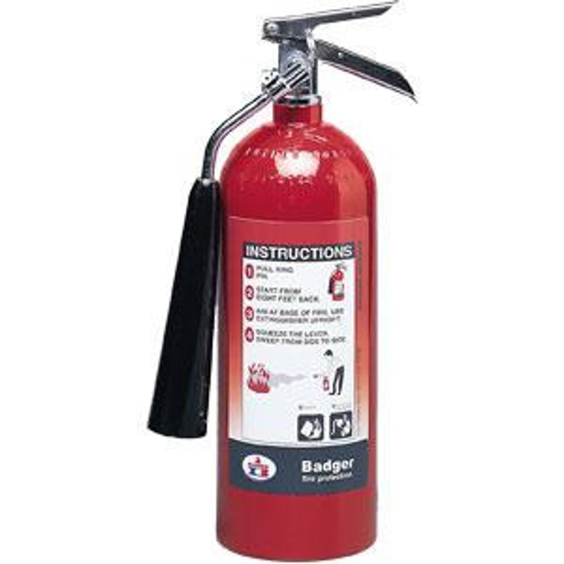Badger Extra 5 lb CO2 Fire Extinguisher w/ Wall Hook