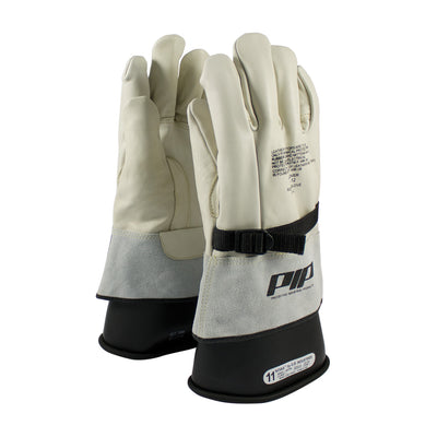 PIP Top Grain Cowhide Leather Protector for Novax Gloves - Gauntlet Cuff - Natural - 1/PR - 148-4000