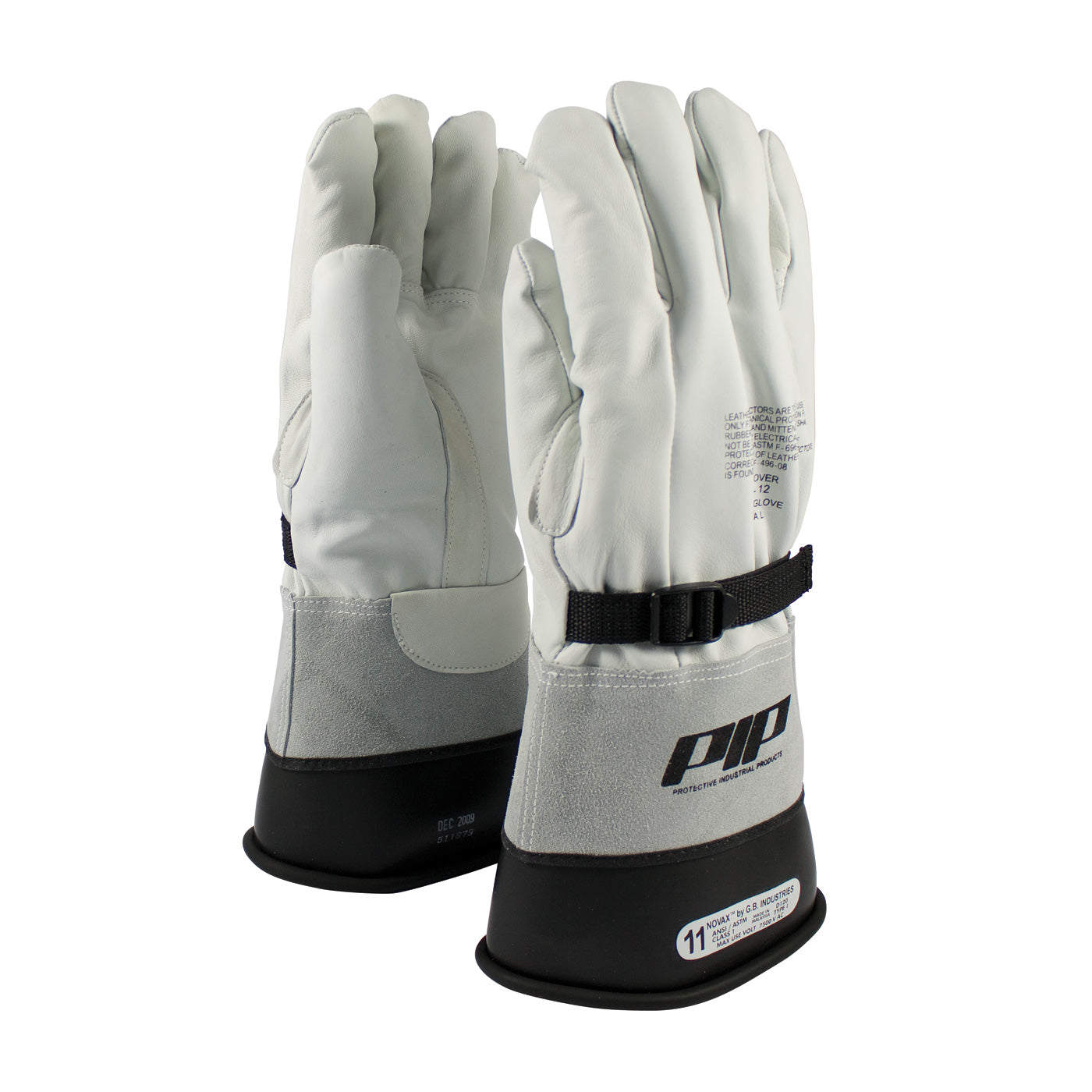 PIP Top Grain Goatskin Leather Protector for Novax Gloves - Gauntlet Cuff - Natural - 1/PR - 148-5000