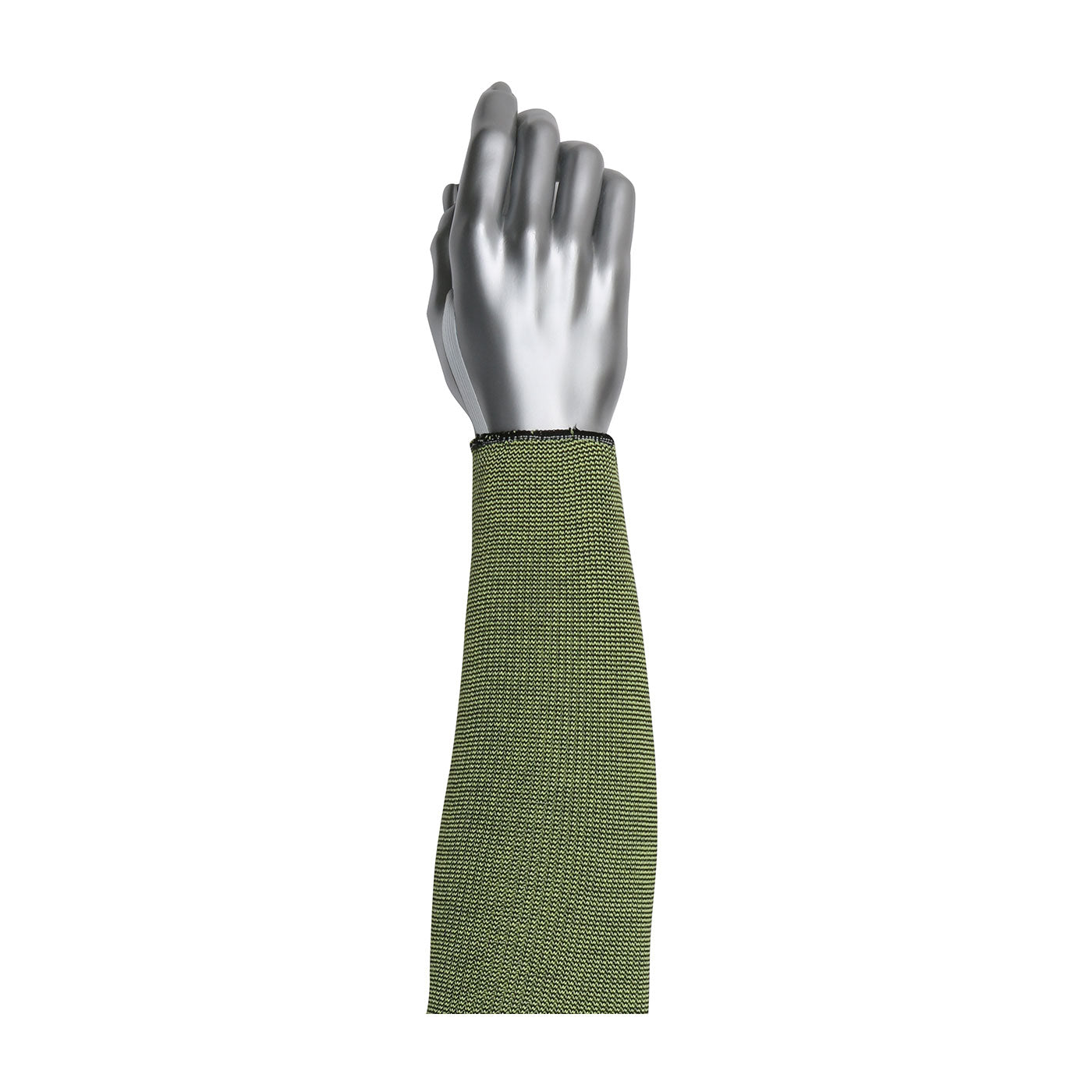 Kut Gard Single-Ply ACP / DuPont Kevlar Pritex Blended Sleeve w/Antimicrobial Fibers  Smart-Fit & Elastic Thumb - Green - 12/EA - 330-PIP15-21KVBK18-ET