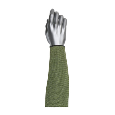 Kut Gard Single-Ply ACP / DuPont Kevlar Pritex Blended Sleeve w/Antimicrobial Fibers Smart-Fit & Elastic Thumb - Green - 12/EA - 330-PIP15-21KVBK18-ET