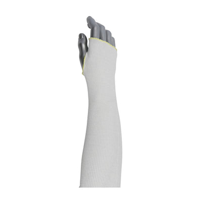 Kut Gard Single-Ply Pritex Blended Sleeve w/Antimicrobial Fibers Smart-Fit & Thumb Hole - White - 144/EA - 330-PIP15-21PRIWPS18TH