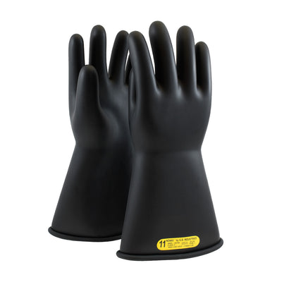 NOVAX Insulating Gloves Class 2 Rubber Glove w/Straight Cuff - 14" - Black - 1/PR - 150-2-14