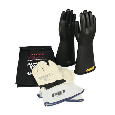 NOVAX Insulating Glove Kit Class 2 Electrical Safety - Black - 1/EA - 150-SK-2