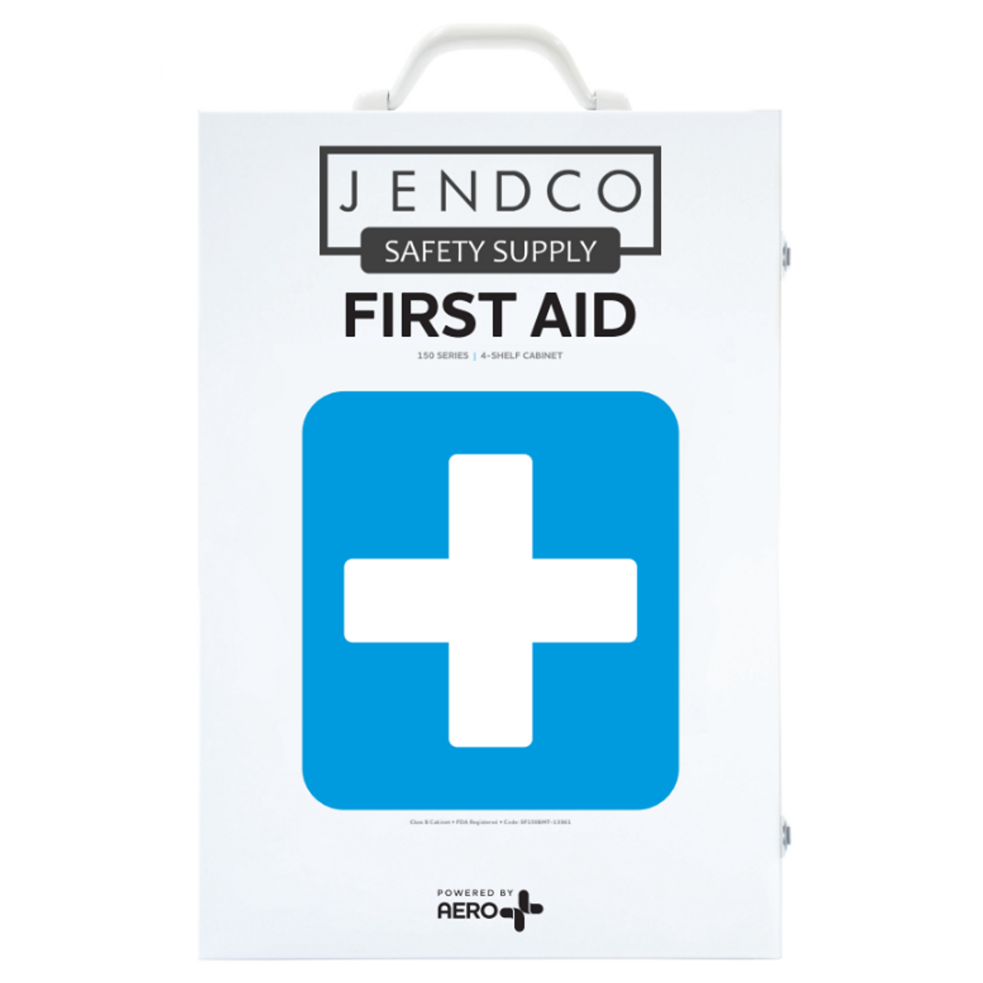 AERO SUREFILL 150 Person 4-Shelf First Aid Kit w/ Jendco Logo - SF150BMT