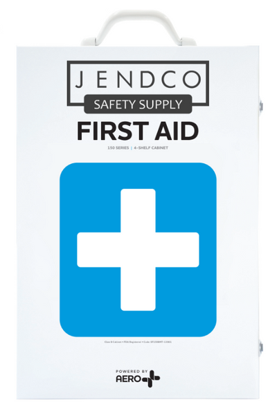 AERO SUREFILL 150 Person 4-Shelf Class B First Aid Kit w/ Jendco Logo - SF150BMT