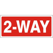 2-WAY - REGULATORY TRAFFIC SIGNS - 2-WAY - REGULATORY TRAFFIC SIGNS, 6X12, Aluminum (.080)