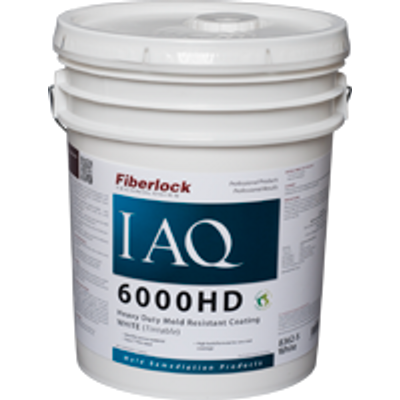 Fiberlock IAQ 6000HD - Heavy Duty Mold Resistant Coating - White - 5G - 8362-5
