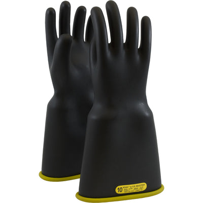 NOVAX Insulating Gloves Class 2 Rubber Glove w/Bell Cuff - 14" - Black - 1/PR - 154-2-14