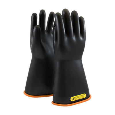 NOVAX Insulating Gloves Class 2 Rubber Glove w/Straight Cuff - 14" - Black - 1/PR - 155-2-14