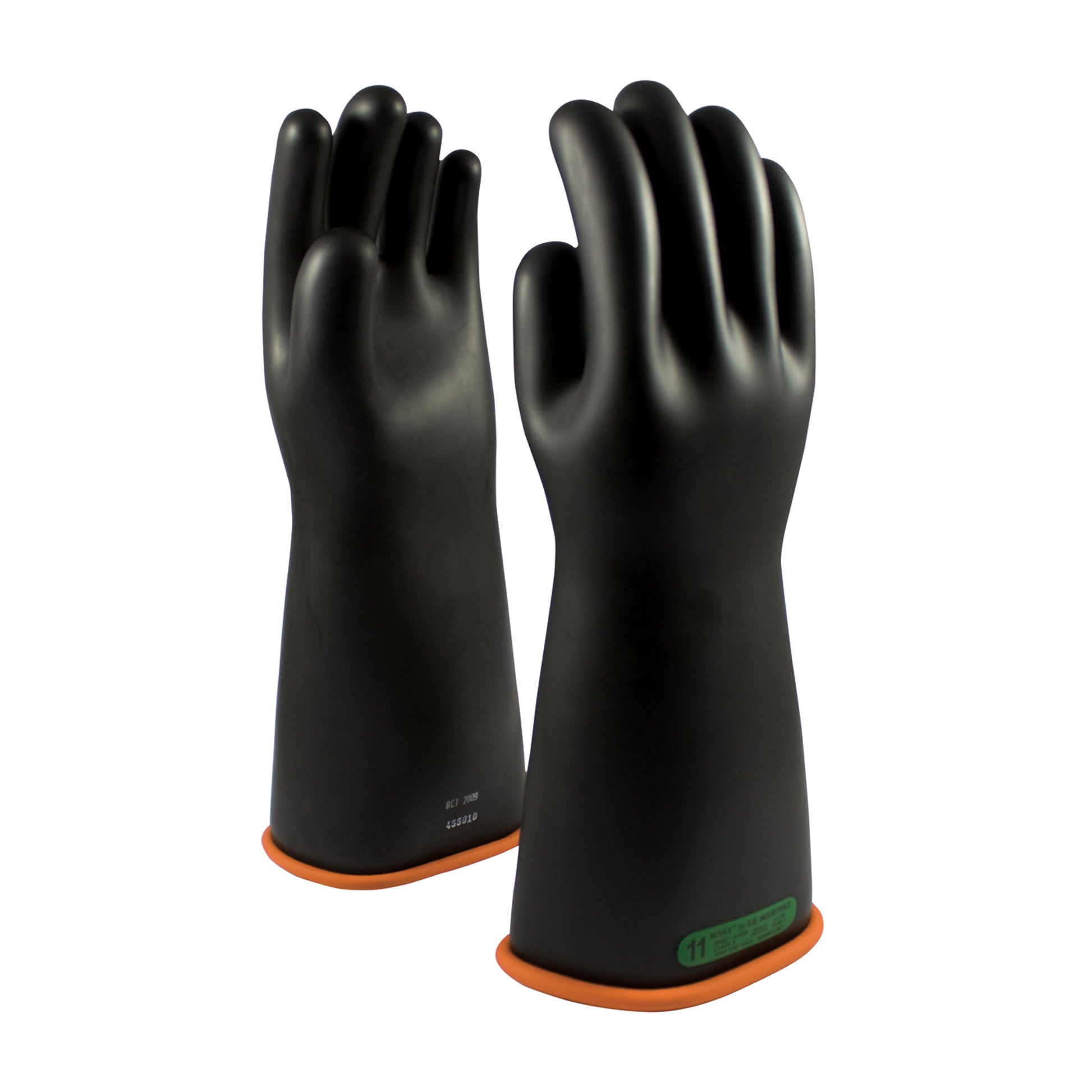 NOVAX Insulating Gloves Class 3 Rubber Glove w/Straight Cuff - 16" - Black - 1/PR - 155-3-16