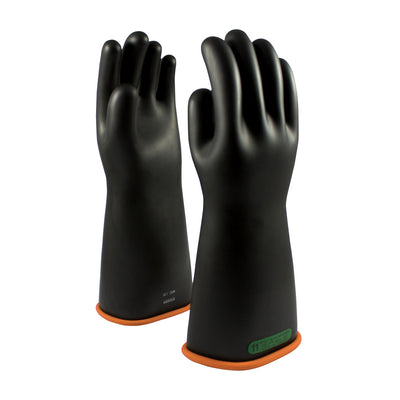NOVAX Insulating Gloves Class 3 Rubber Glove w/Straight Cuff - 16" - Black - 1/PR - 155-3-16