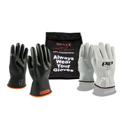 NOVAX Insulating Glove Kit Class 0 Electrical Safety - Black - 1/EA - 155-SK-0