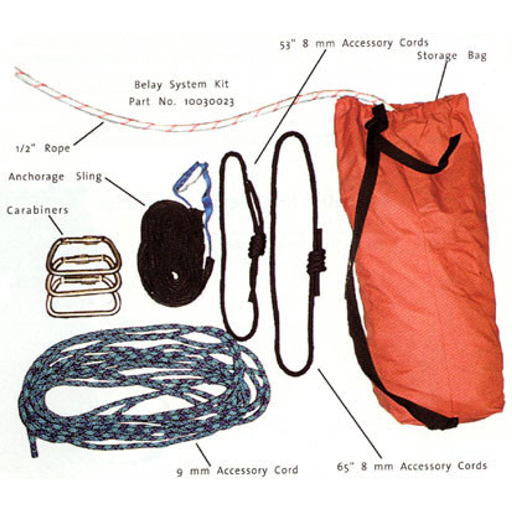 MSA Basic High Angle Rescue Belay System Kit - 10030023