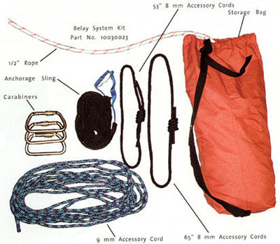 MSA Basic High Angle Rescue Belay System Kit - 10030023