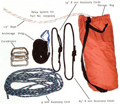 MSA Basic High Angle Rescue Belay System Kit - 10030023