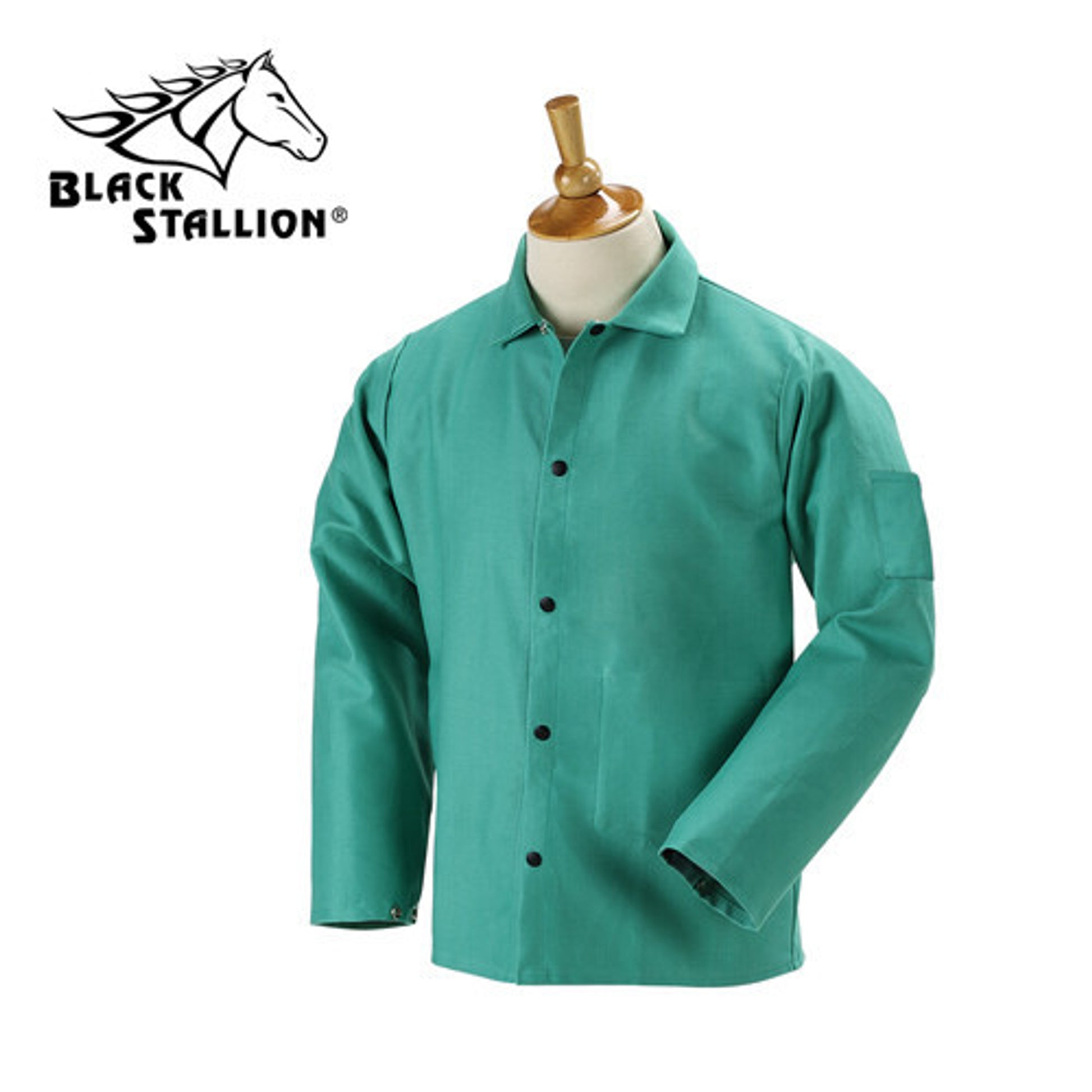 Revco 9 oz. FR Cotton Coat - 30" Green [M-XL]
