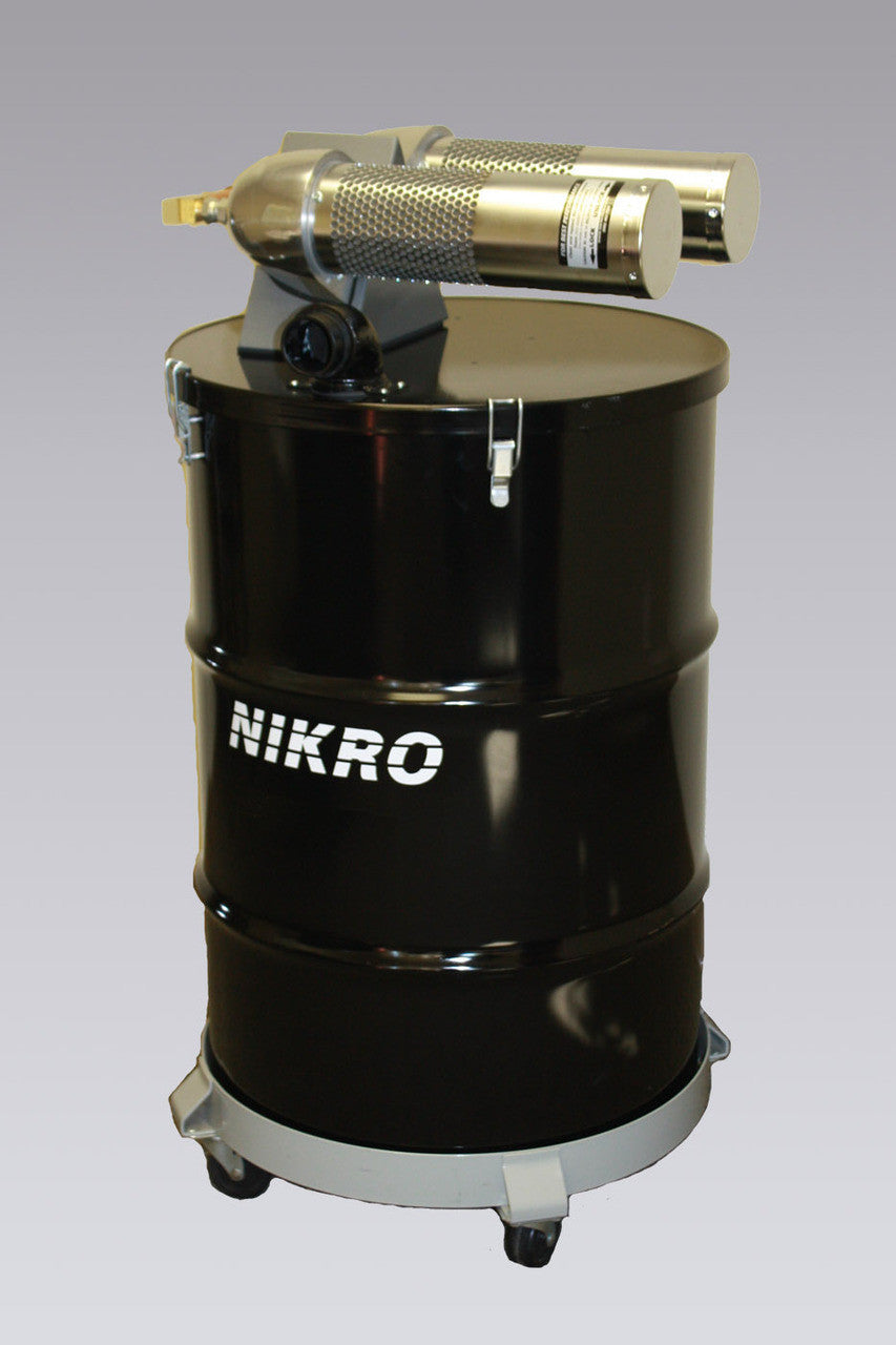Nikro 55 Gallon Dual Head Pneumatic Wet/Dry Vacuum - AWP55TWN
