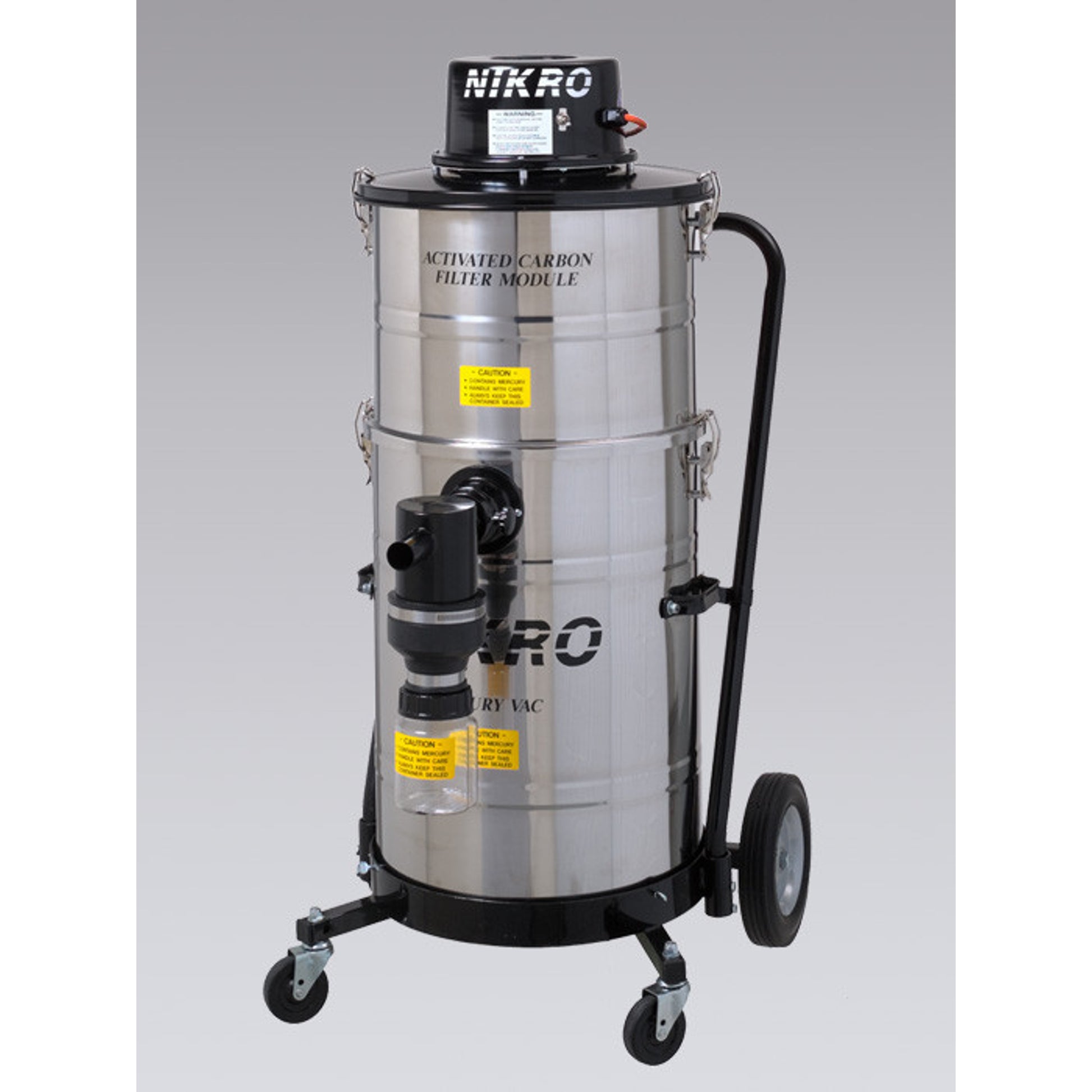 Nikro 15 Gallon Stainless Steel Mercury Recovery Vacuum - MV15110-SS