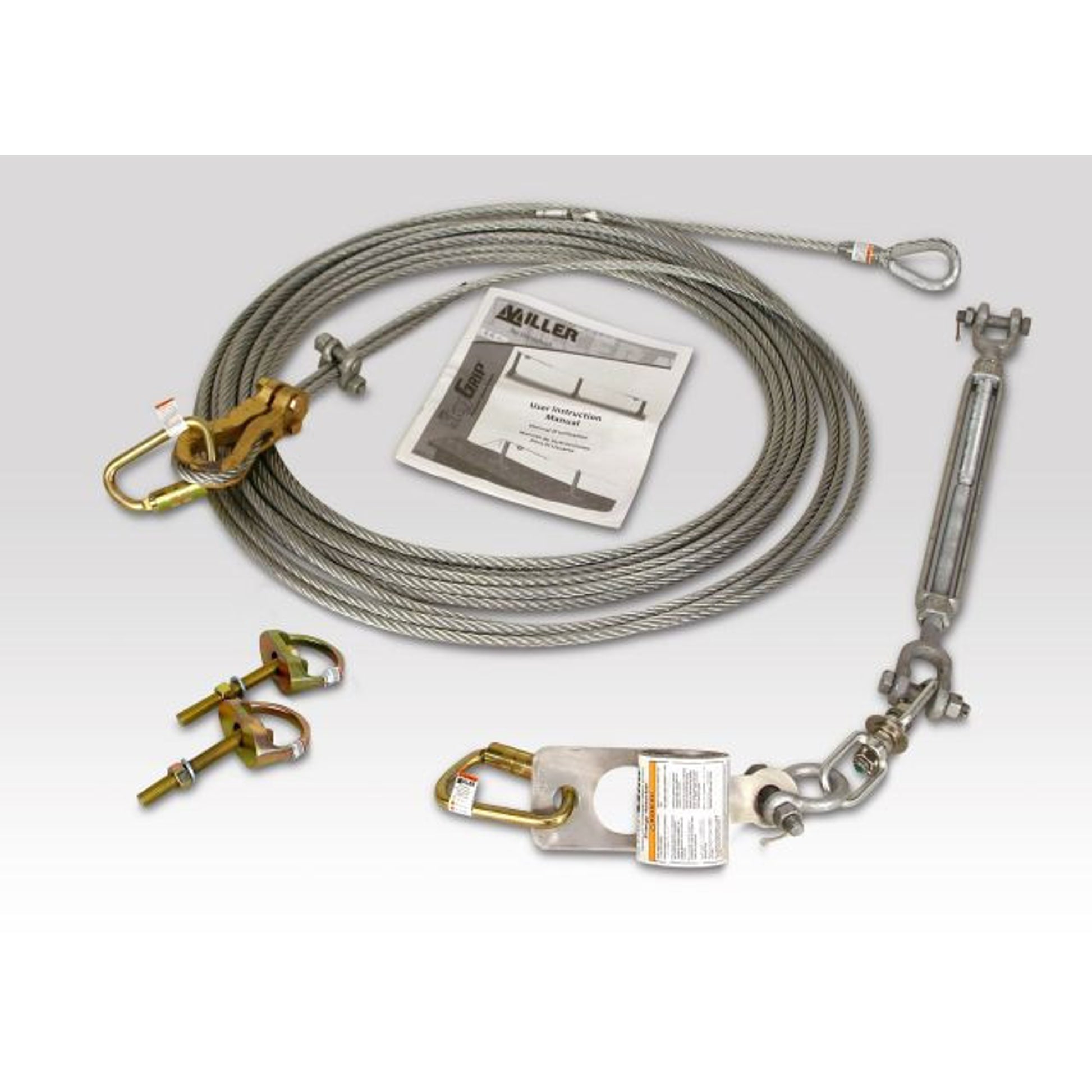 Miller SkyGrip Galvanized Wire Rope Lifeline Kit for Concrete - SG494/60FT