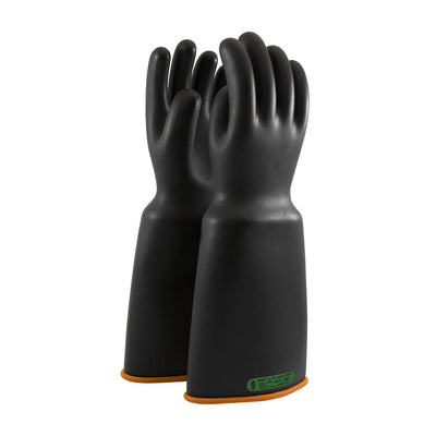 NOVAX Insulating Gloves Class 3 Rubber Glove w/Bell Cuff - 18" - Black - 1/PR - 159-3-18