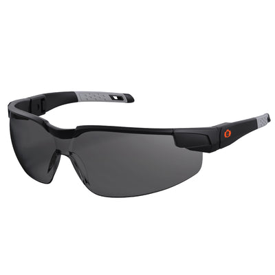 Ergodyne Skullerz DELLENGER Safety Glasses, Sunglasses - Adjustable Temples - Matte Black Frame