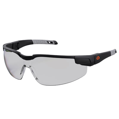 Ergodyne Skullerz DELLENGER Safety Glasses, Sunglasses - Adjustable Temples - Matte Black Frame