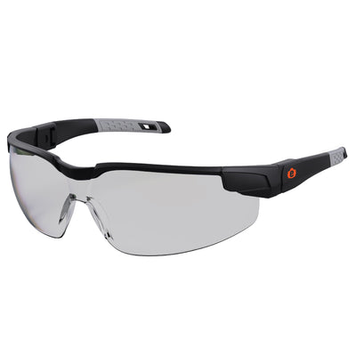 Ergodyne Skullerz DELLENGER Anti-Fog Safety Glasses, Sunglasses - Adjustable Temples - Matte Black Frame