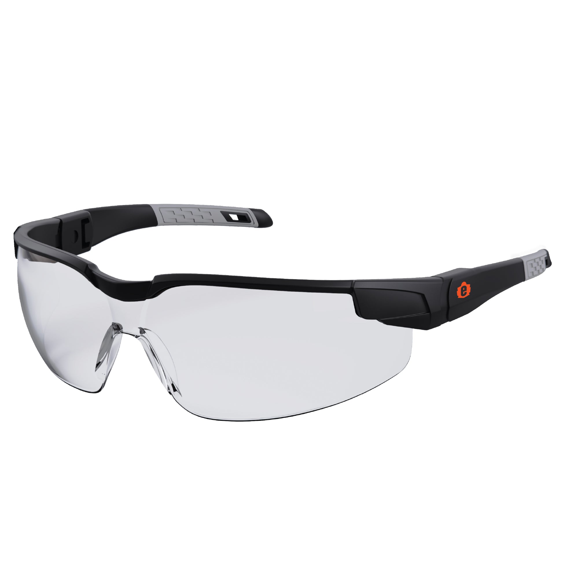 Ergodyne Skullerz DELLENGER Anti-Scratch & Enhanced Anti-Fog Safety Glasses, Sunglasses - Adjustable Temples - Matte Black Frame