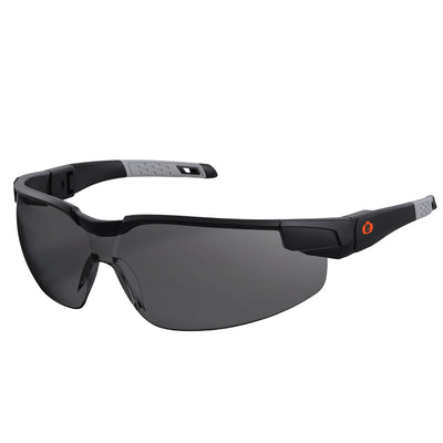 Ergodyne Skullerz DELLENGER Anti-Scratch & Enhanced Anti-Fog Safety Glasses, Sunglasses - Adjustable Temples - Matte Black Frame