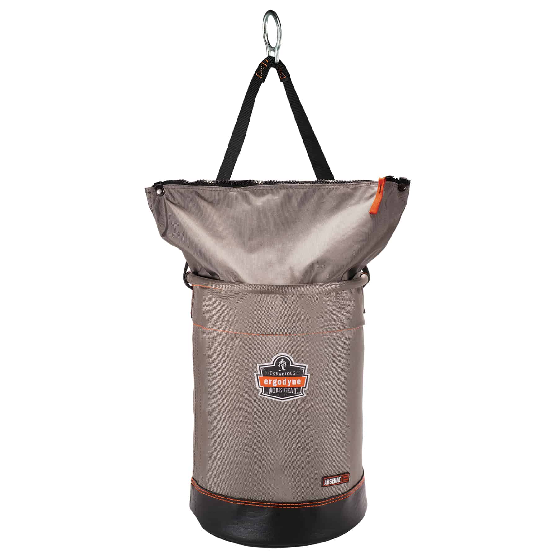 Ergodyne Arsenal 5973 Large Nylon Hoist Bucket Tool Bag - D-Rings, Zipper Top