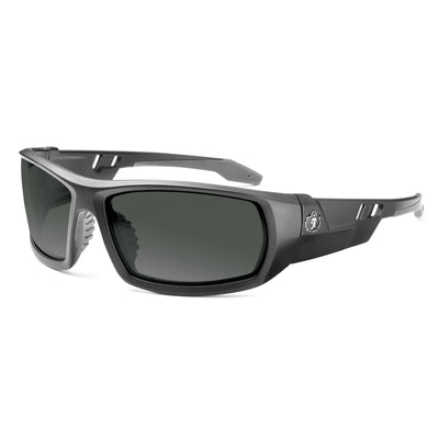 Ergodyne Skullerz ODIN Anti-Scratch & Enhanced Anti-Fog Safety Glasses, Sunglasses - Matte Black Frame