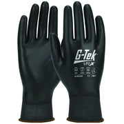 G-Tek VR-X Seamless Knit PolyKor Blended Glove w/Polyurethane Advanced Barrier Coating Protection  Touchscreen Compatible - Black - 1/DZ - 16-VRX380