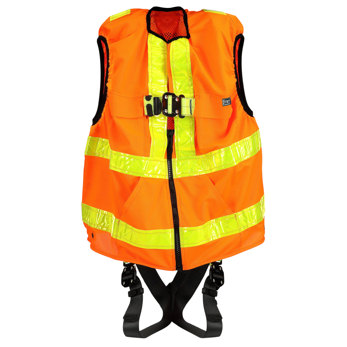 3M DBI-SALA ExoFit X50 Hi-Vis Reflective Workvest Orange Safety Harness w/ QC Chest - QC Legs
