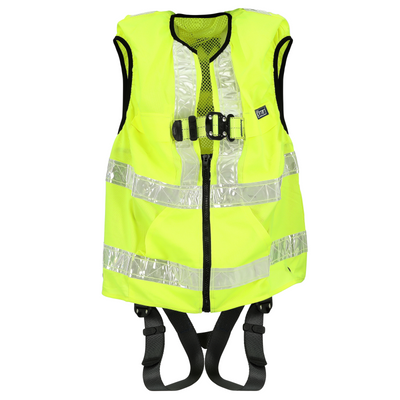 3M DBI-SALA ExoFit X50 Hi-Vis Reflective Workvest Yellow Safety Harness w/ QC Chest - QC Legs