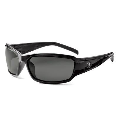 Ergodyne Skullerz THOR Safety Glasses, Sunglasses - Black Frame