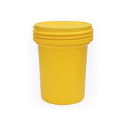 Eagle Lab Pack Poly Drum - 30 Gallon - Screw-on Lid - Yellow - 1600SL