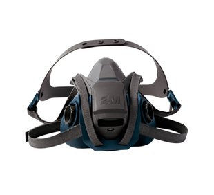 3M 6503QL Series Rugged Comfort Quick Latch Half Facepiece Reusable Respirator - Large