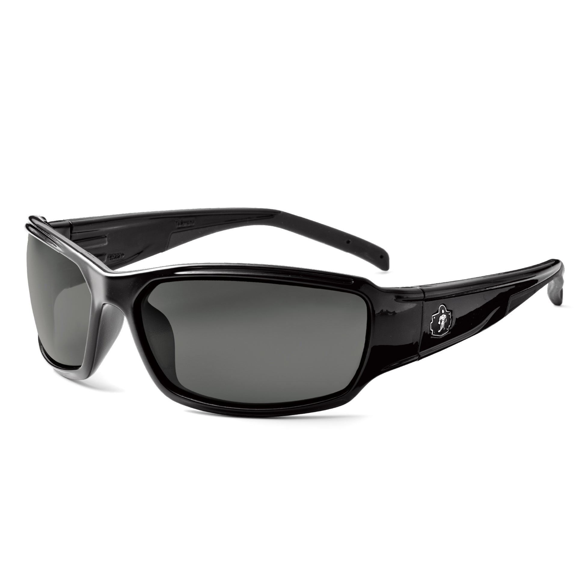 Ergodyne Skullerz THOR Safety Glasses, Sunglasses - Polarized Lenses - Black Frame