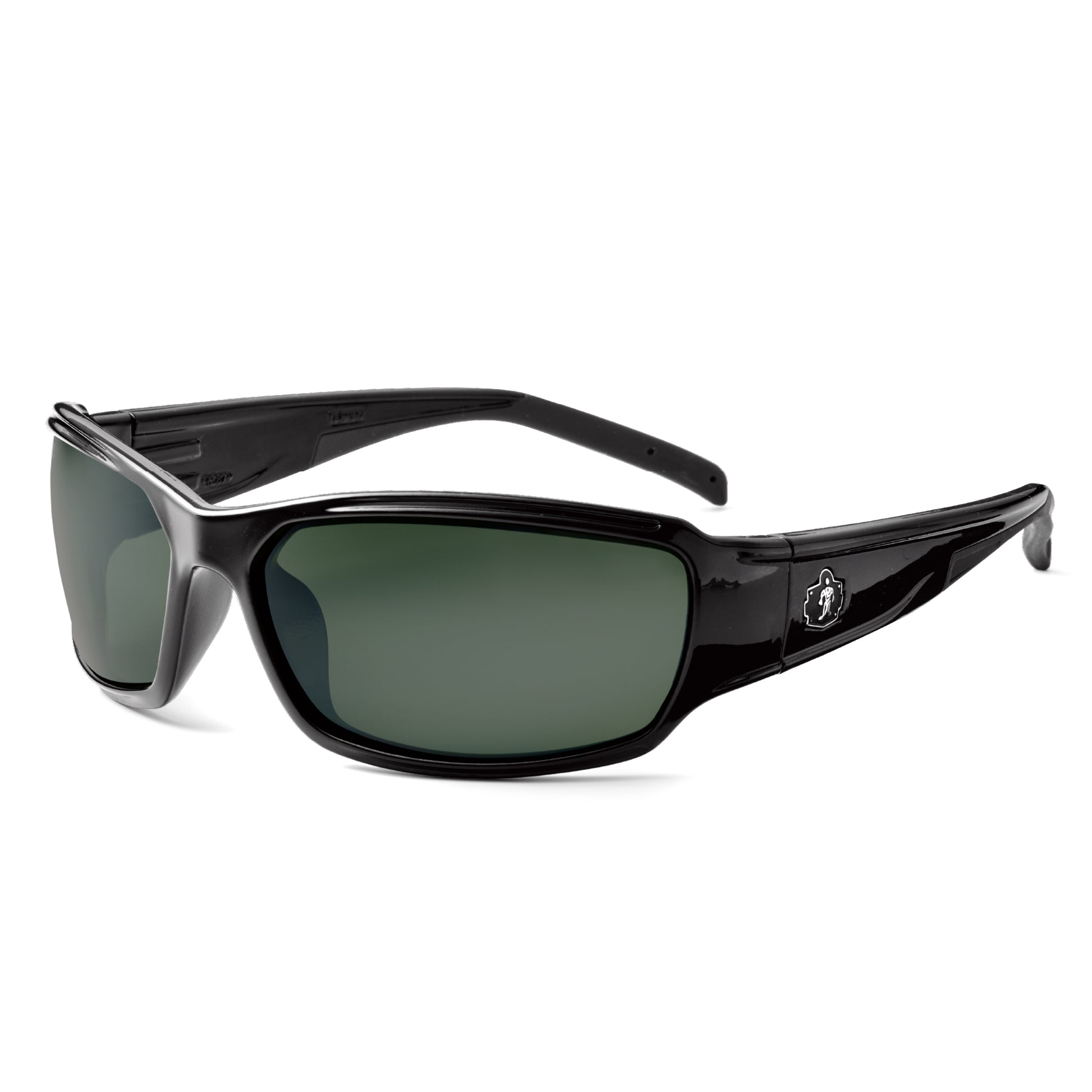 Ergodyne Skullerz THOR Safety Glasses, Sunglasses - Polarized Lenses - Black Frame