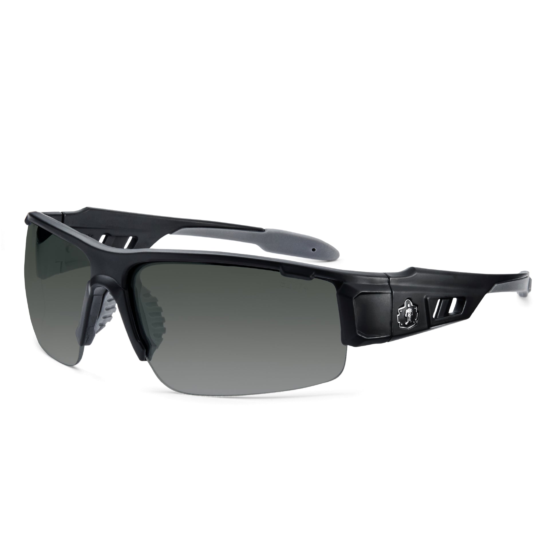 Ergodyne Skullerz DAGR Anti-Scratch & Enhanced Anti-Fog Safety Glasses, Sunglasses - Matte Black Frame