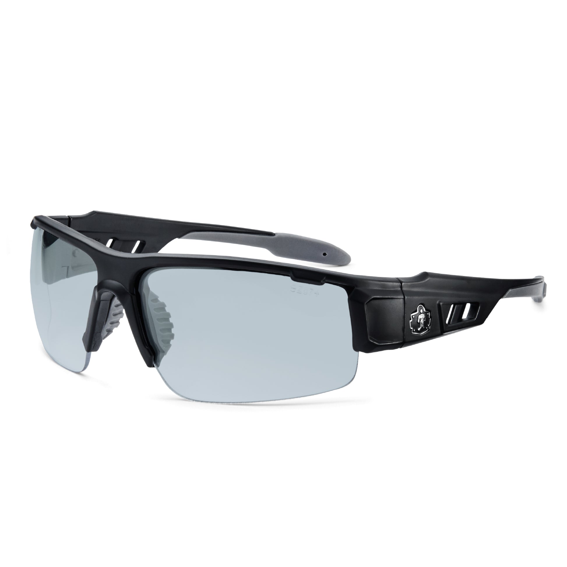 Ergodyne Skullerz DAGR Anti-Scratch & Enhanced Anti-Fog Safety Glasses, Sunglasses - Matte Black Frame