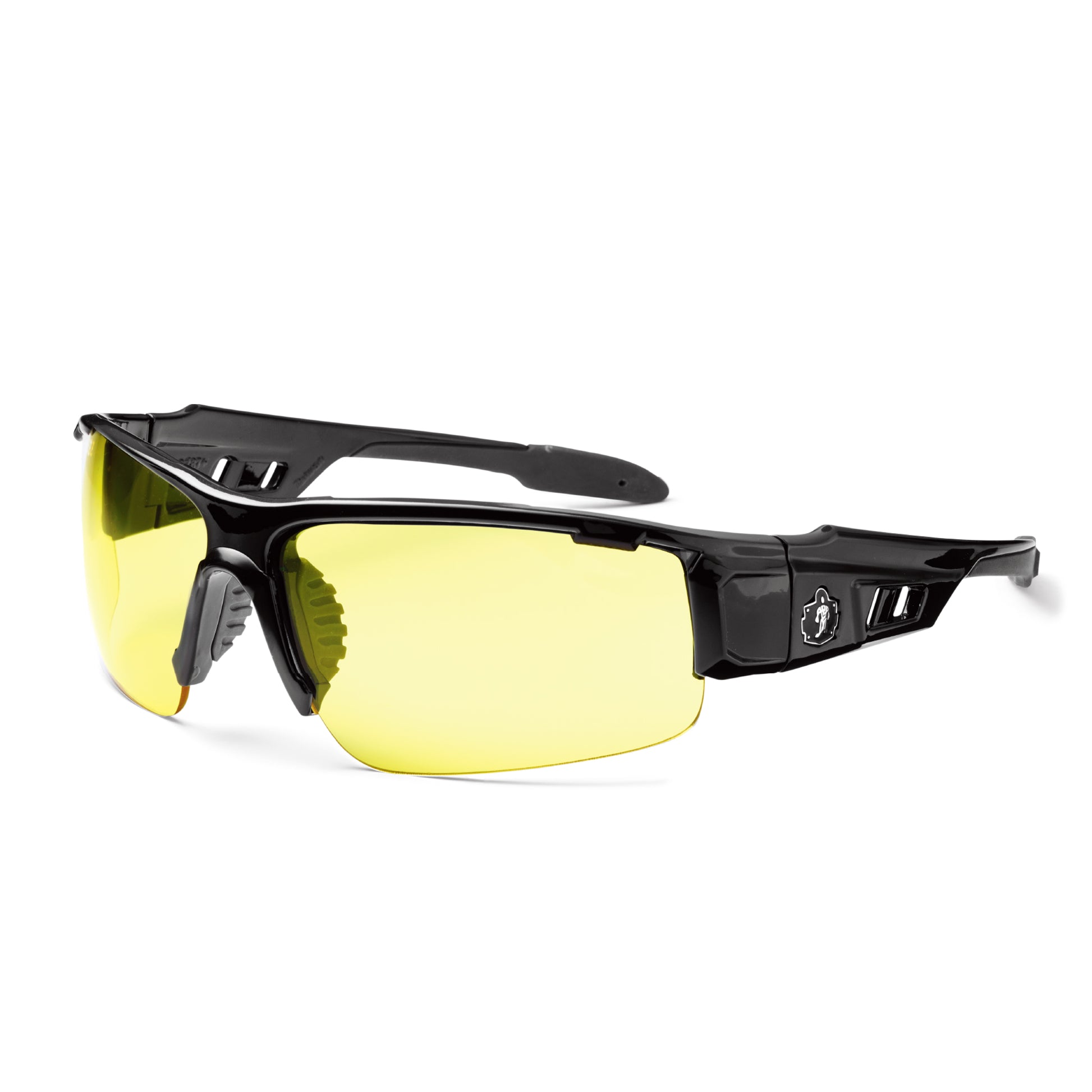 Ergodyne Skullerz DAGR Safety Glasses, Sunglasses - Black Frame